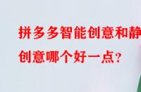 拼多多智能創(chuàng)意和靜態(tài)創(chuàng)意哪個(gè)好一點(diǎn)？